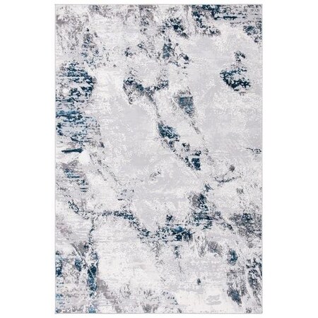Safavieh 9 x 12 ft. Amelia Contemporary Rectangle Power Loomed Rug Gray & Blue ALA232G-9